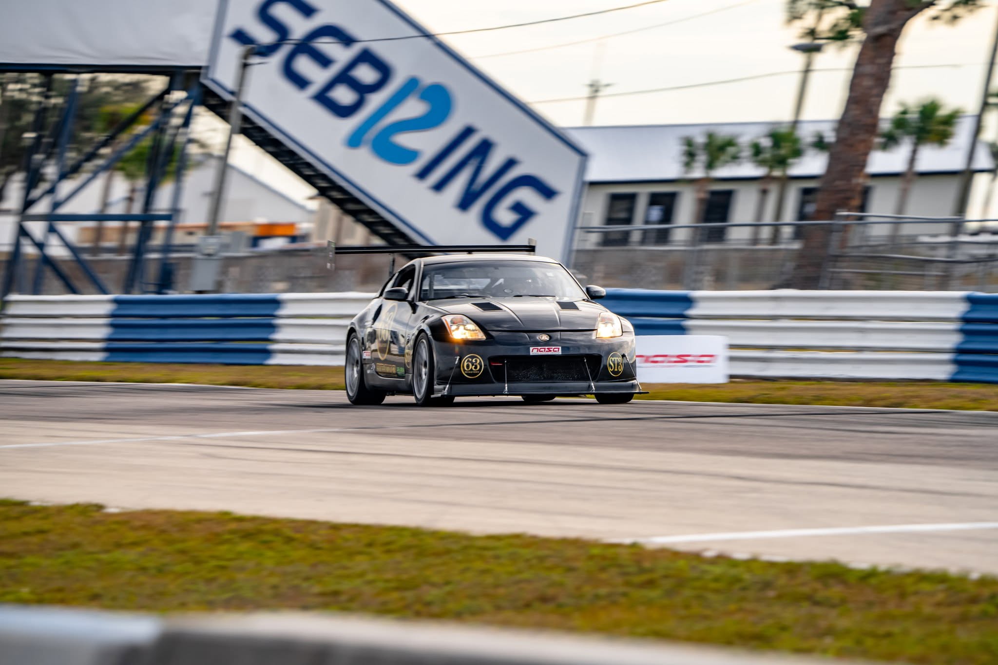Storm No. 63 front-on at Sebring International Raceway